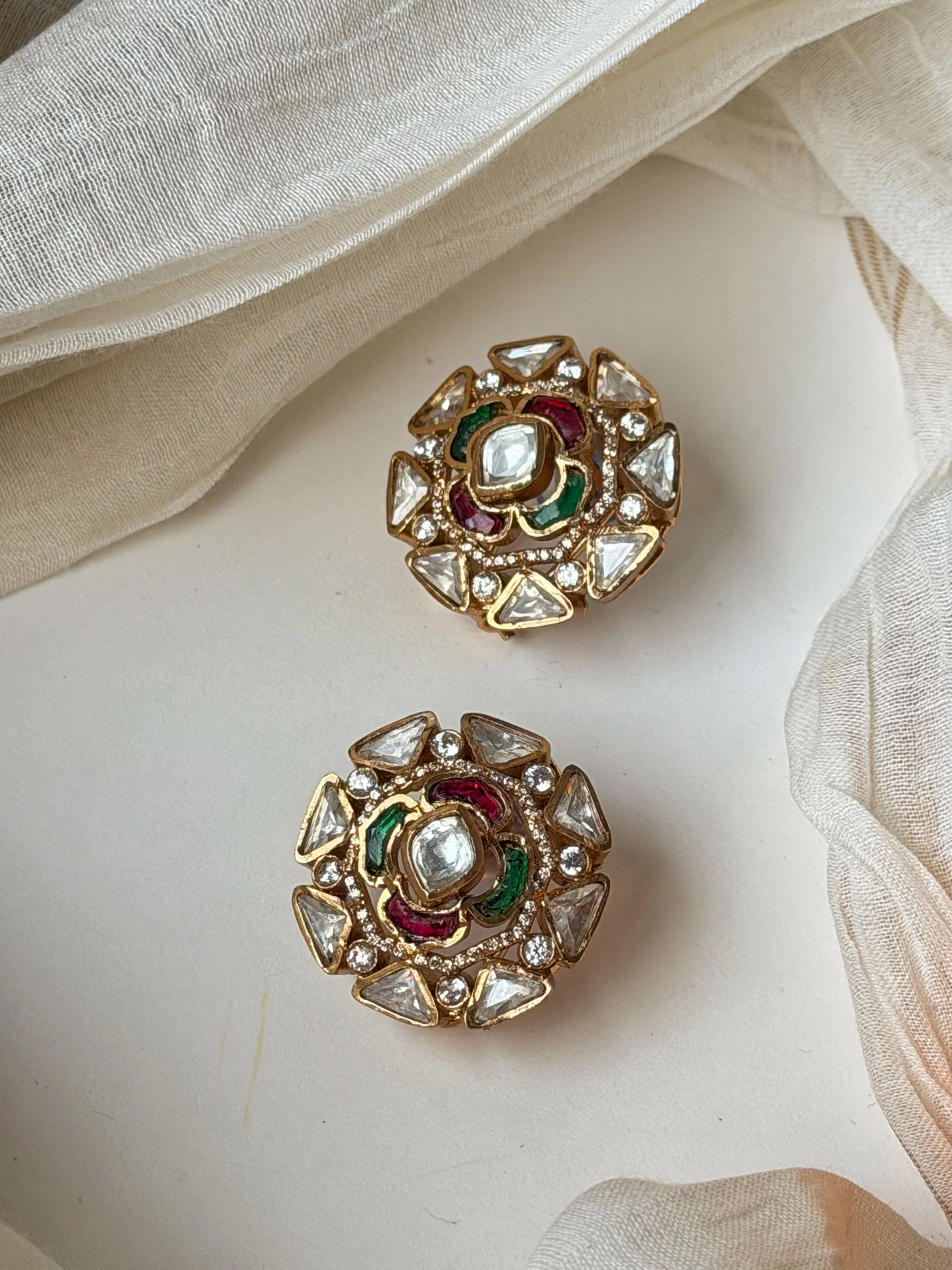 Akshara Ruby Sp Polki Earrings