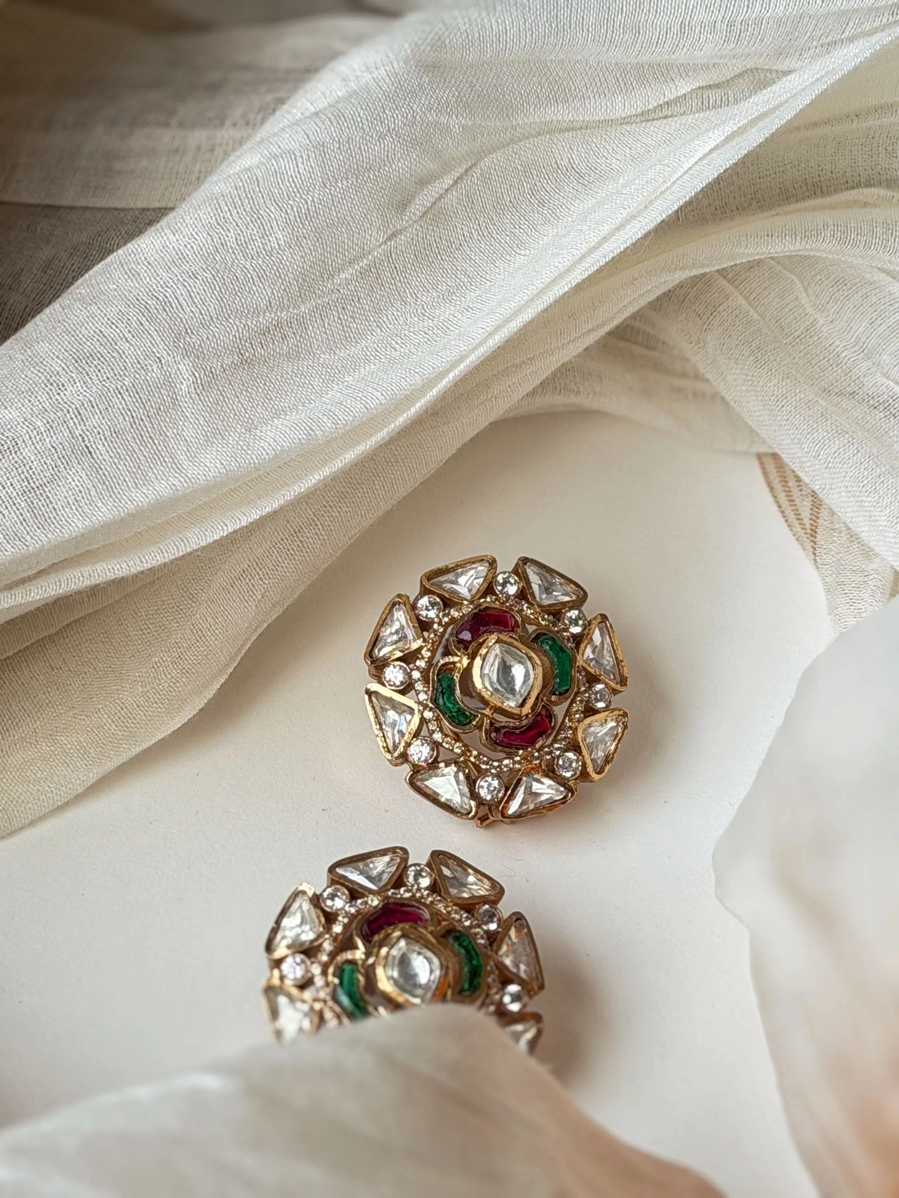Akshara Ruby Sp Polki Earrings - Image 2