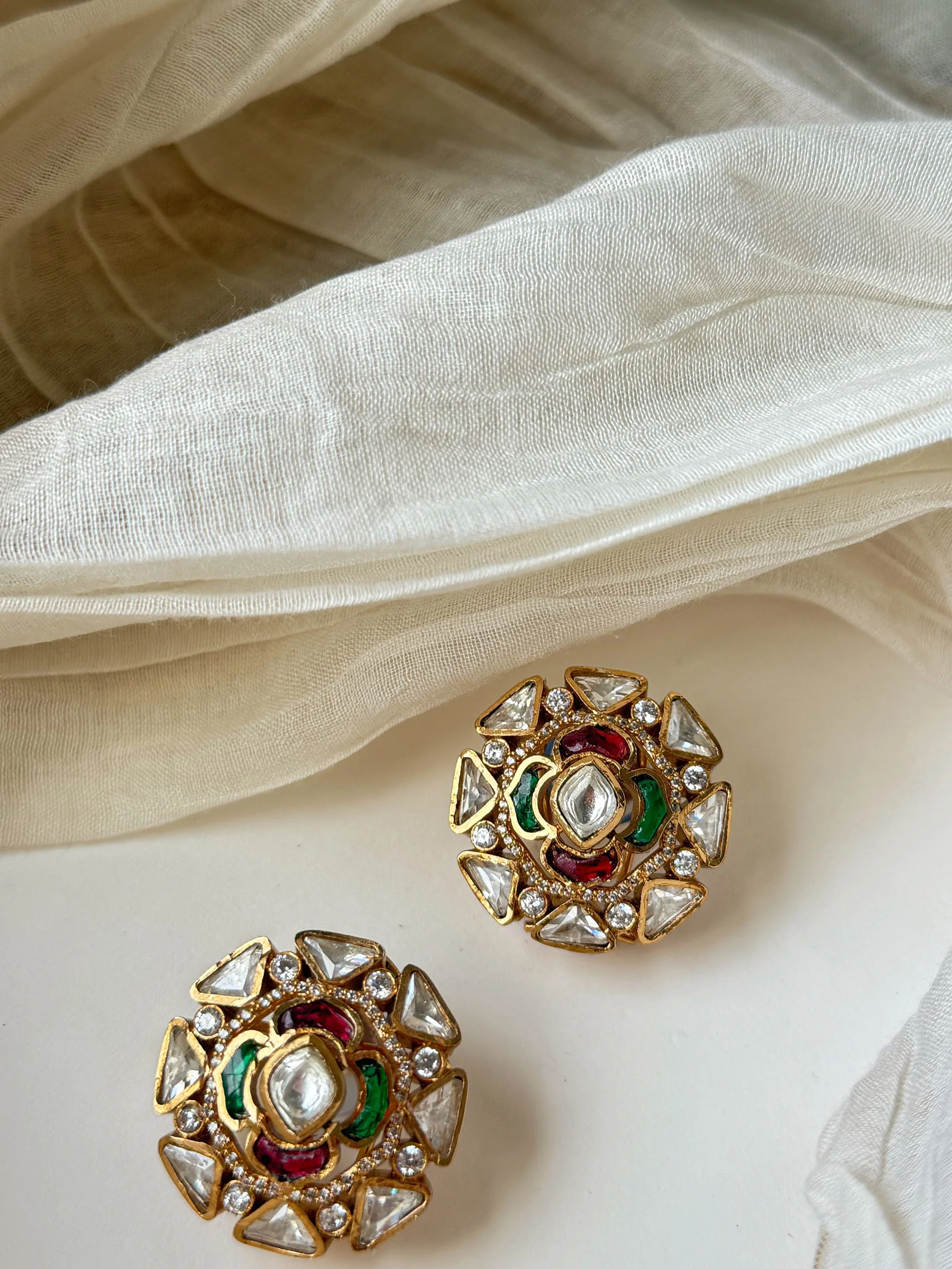 Akshara Ruby Sp Polki Earrings - Image 3