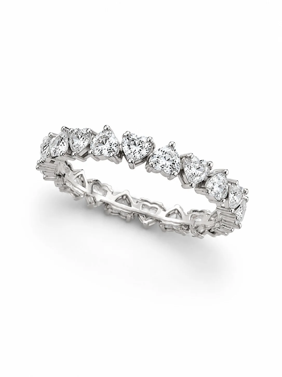 Amora Heart Eternity Diamond Band Ring