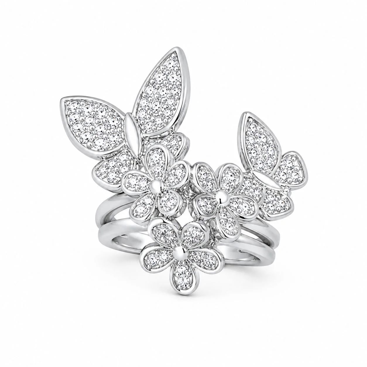 Blooming Garden Floral Statement Ring