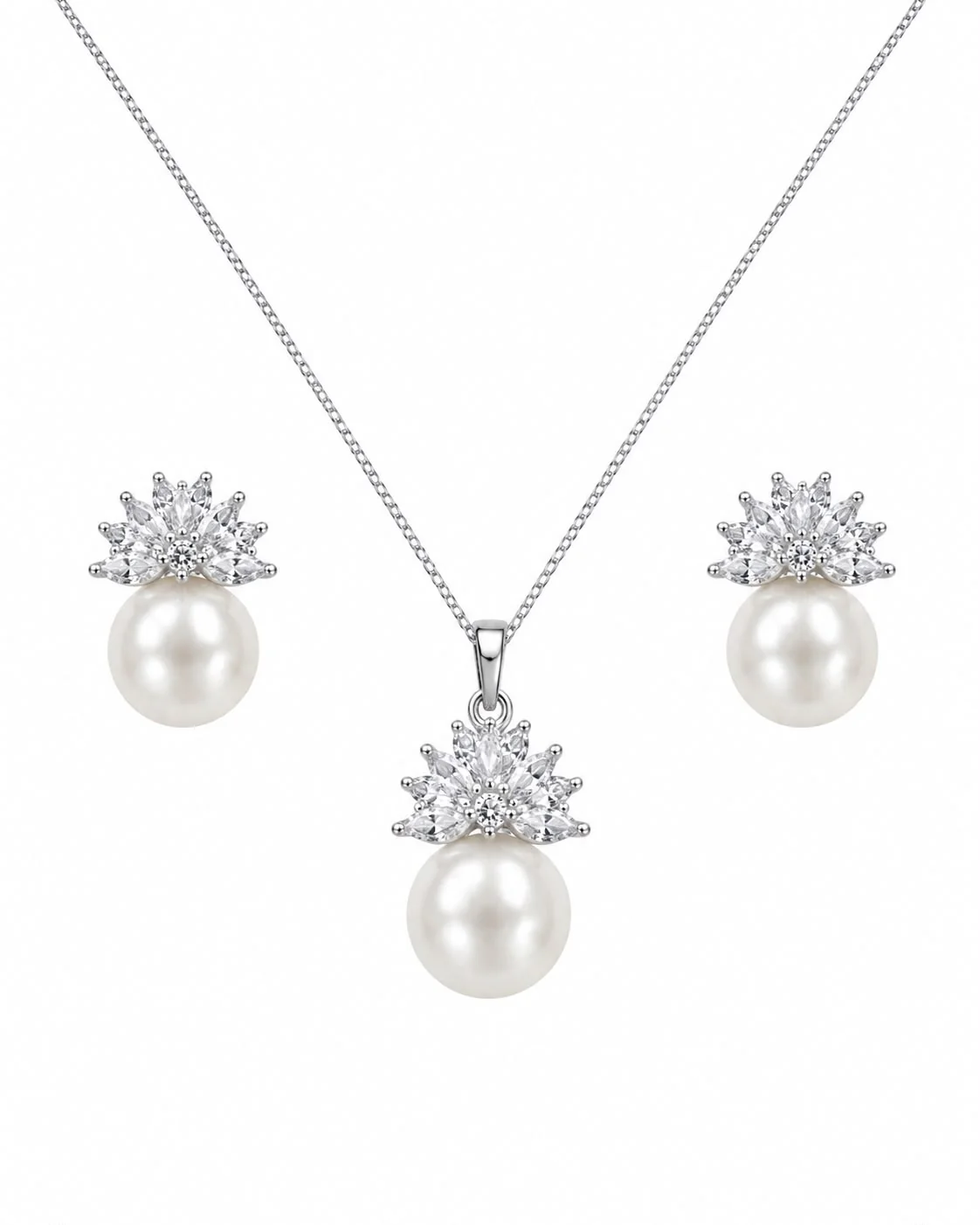 Elegant Pearl Blossom Necklace Gift Box Set - Image 2