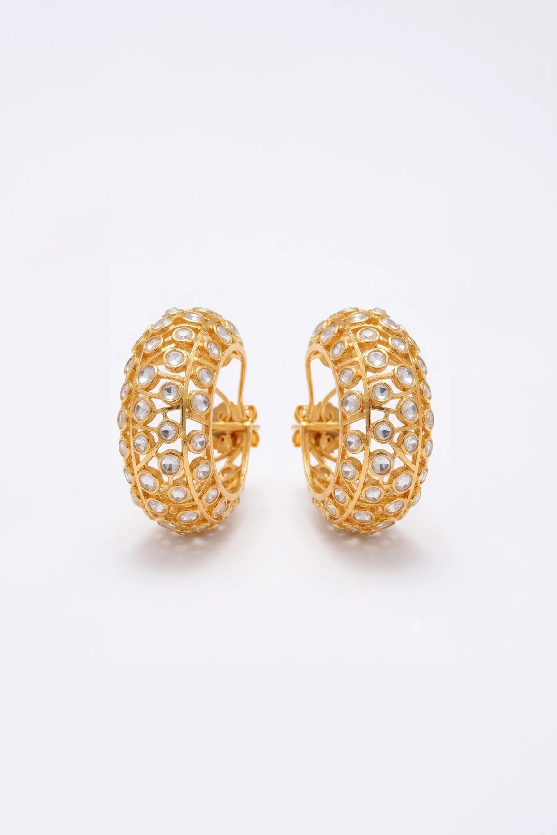 Classic Polki Work Earrings