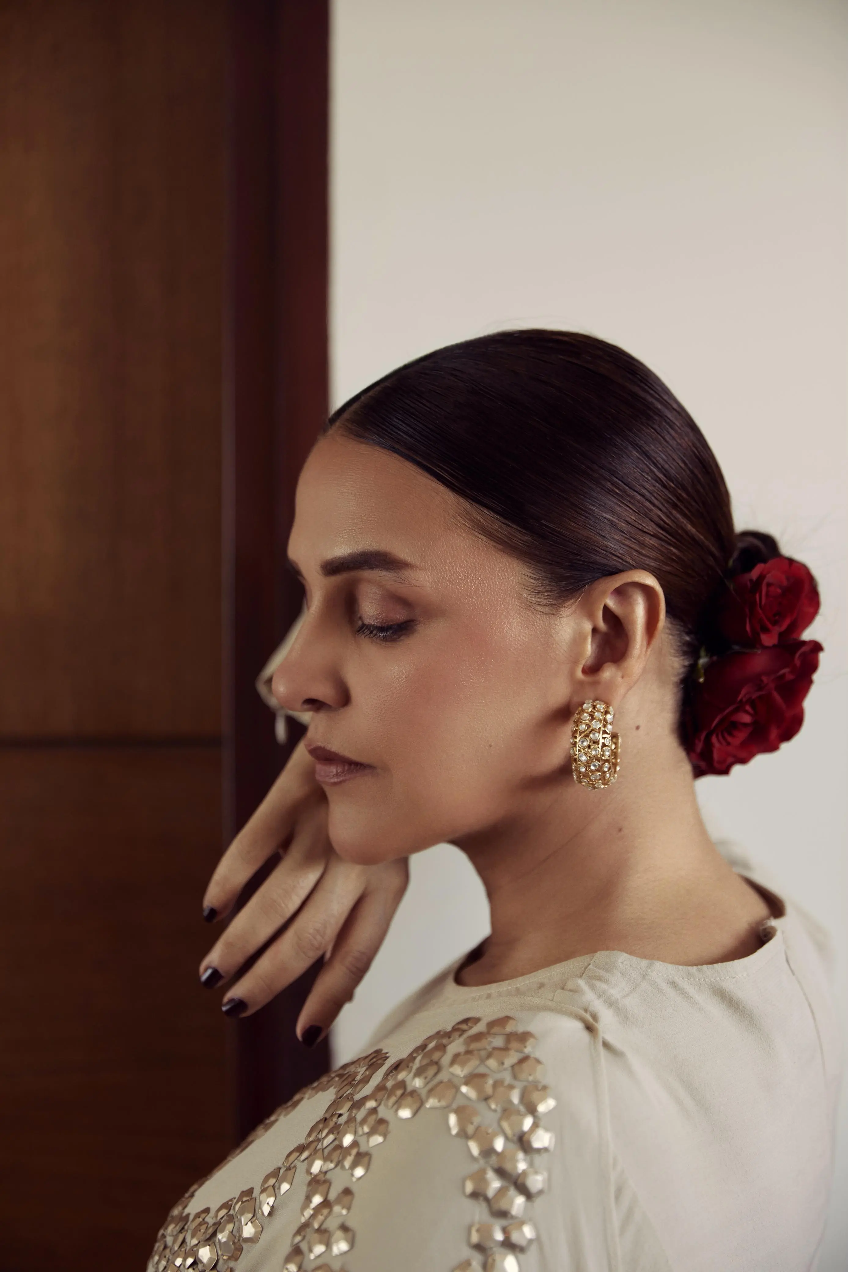 Classic Polki Work Earrings - Image 9