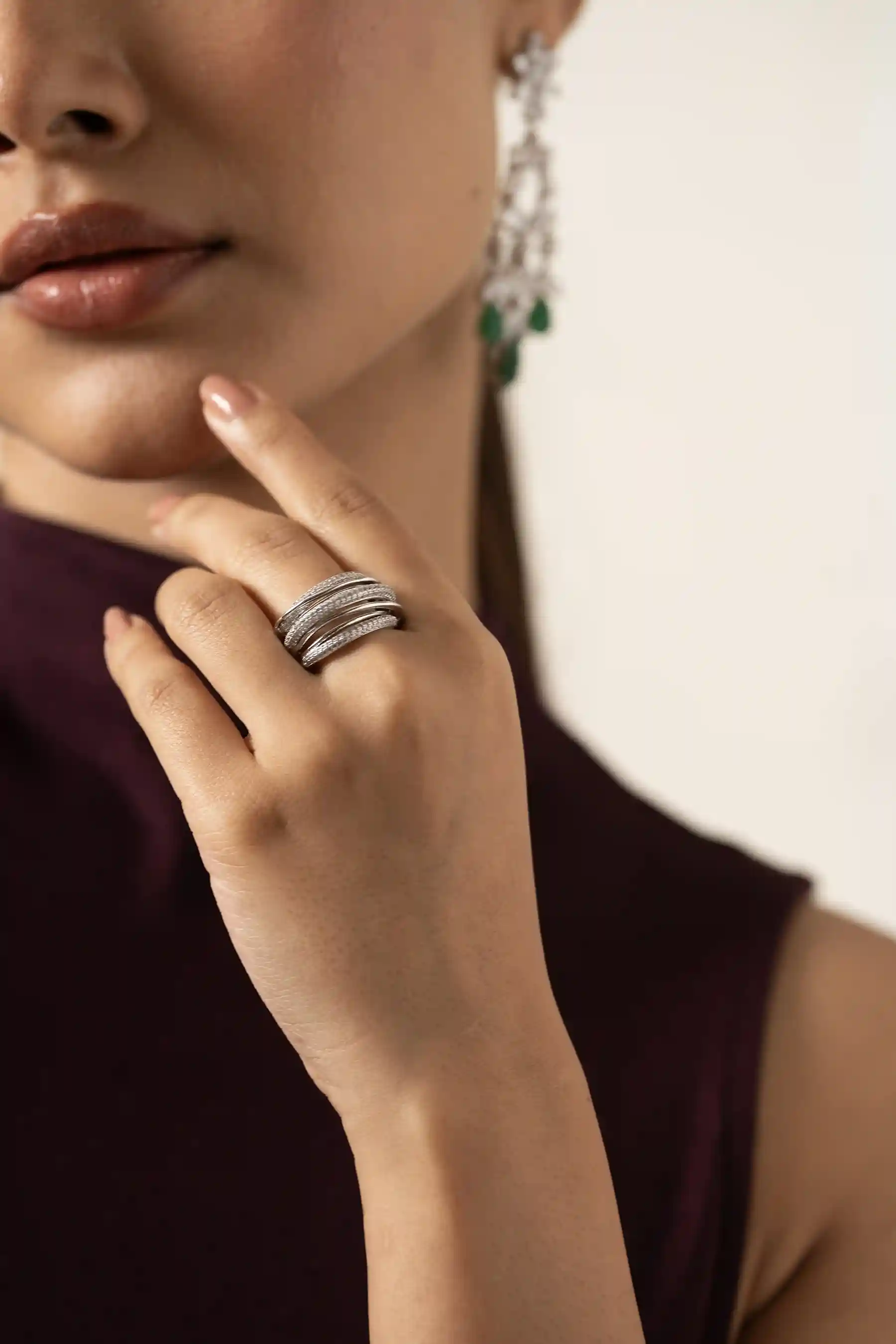 Coil Stack Statement Ring - Image 2