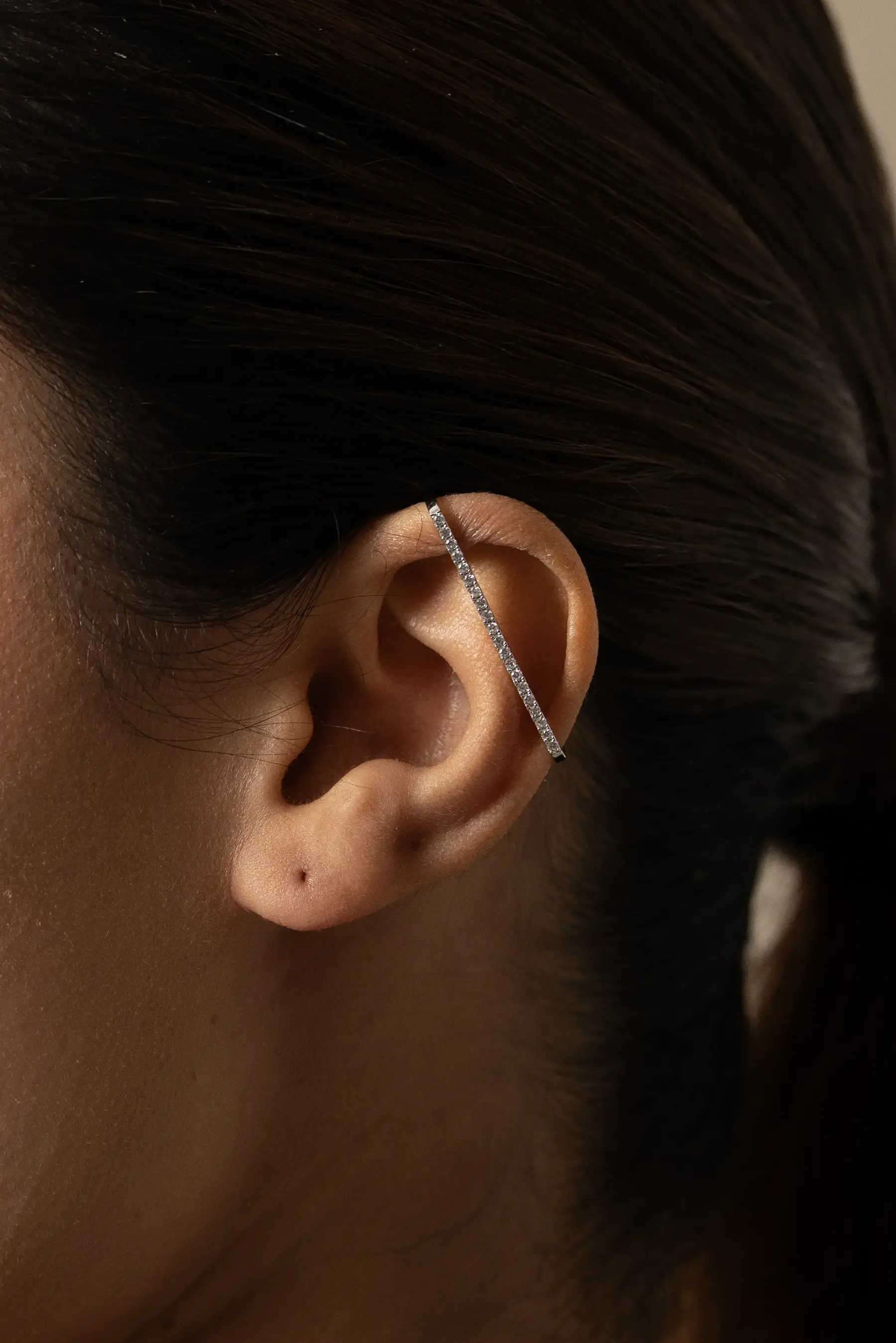 Diamond Climber & Pearl Stud Ear Set - Image 3