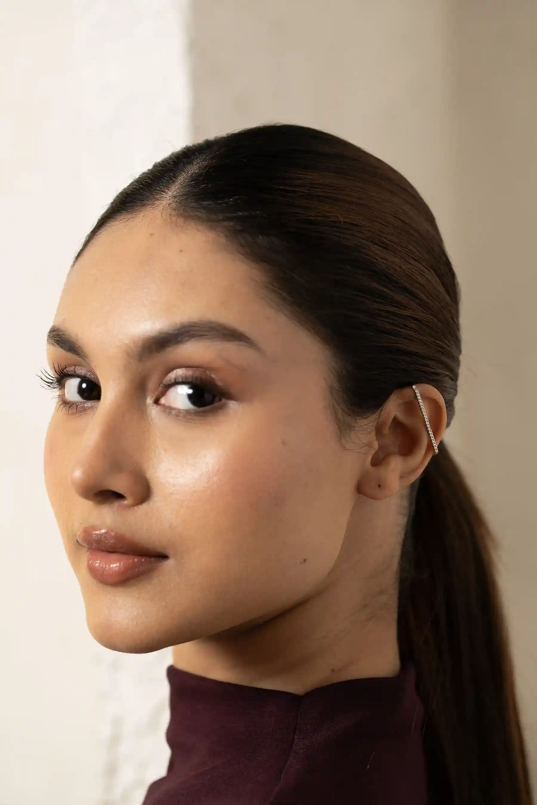 Diamond Climber & Pearl Stud Ear Set - Image 4