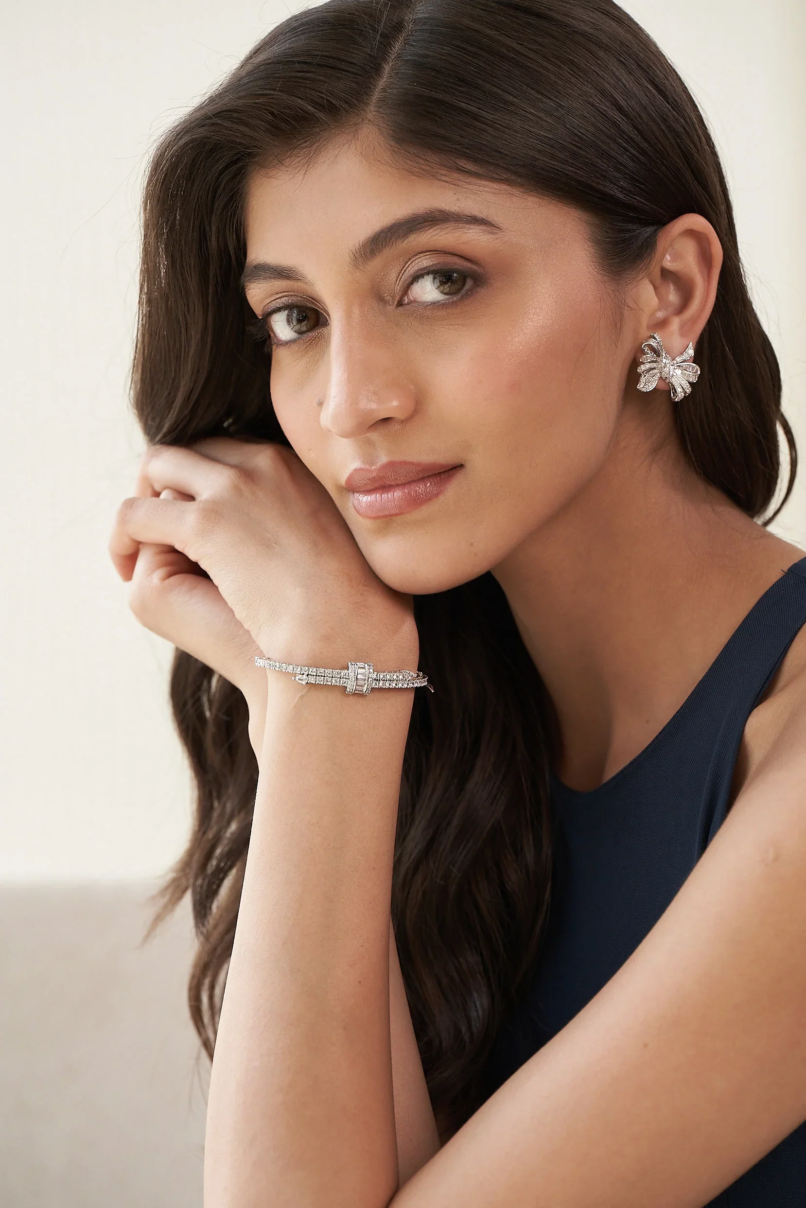 Diamond Twin Row Bracelet - Image 4