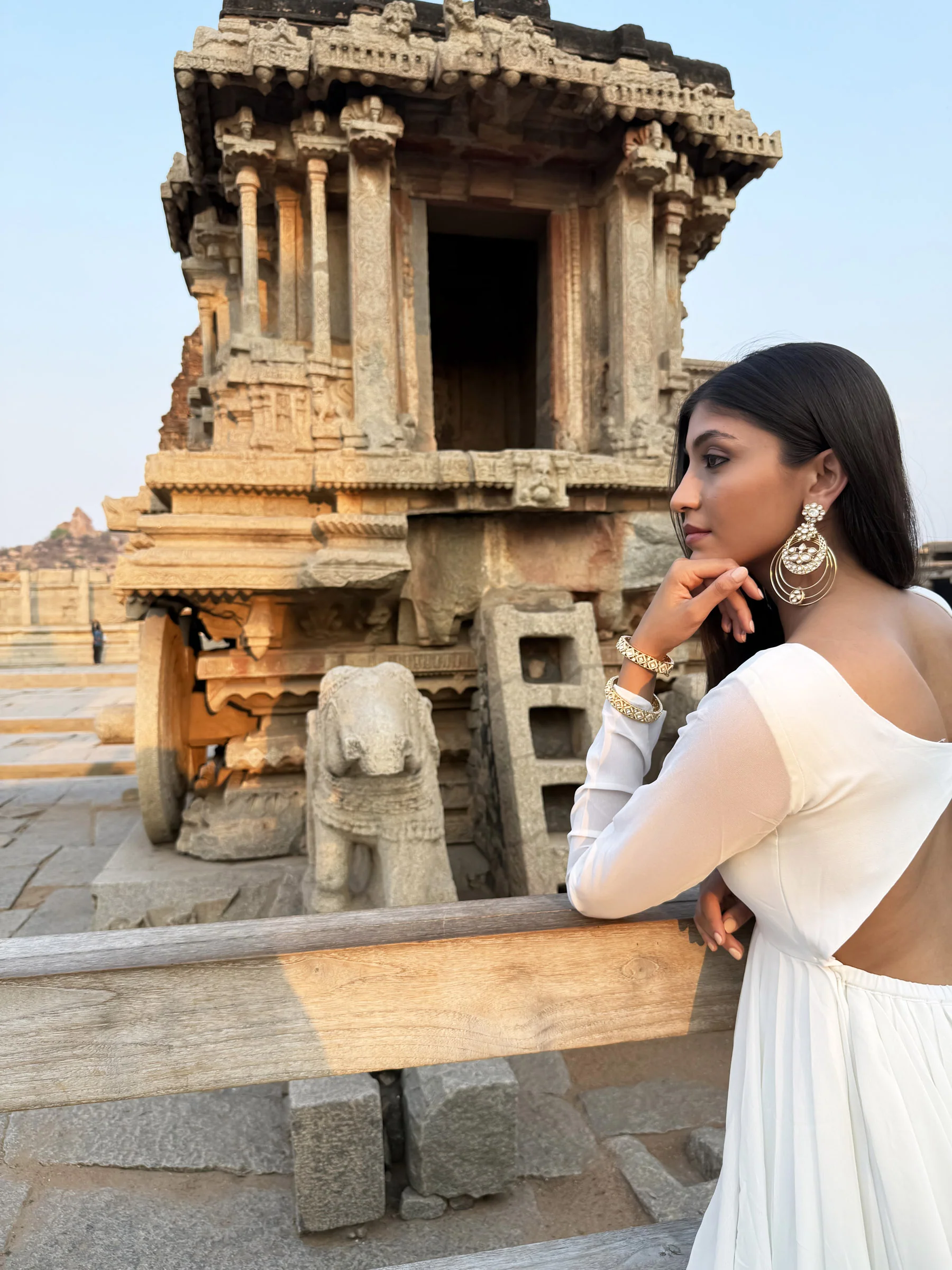 Divya Layered Chandbali Sp Polki - Image 3