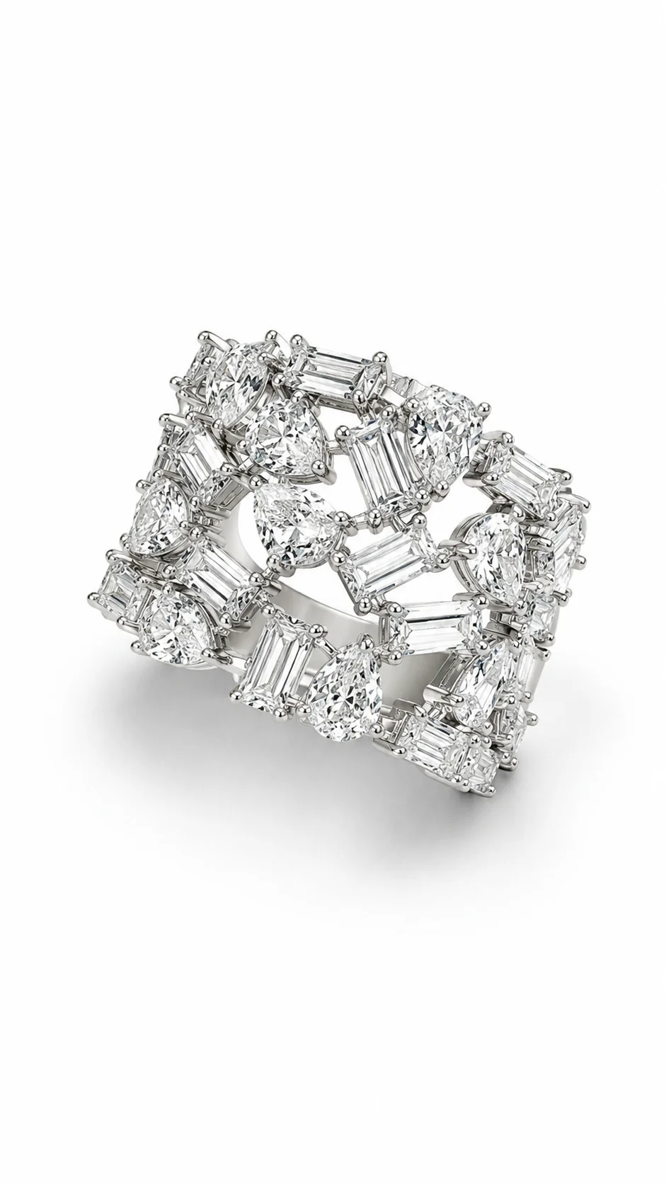 Imperia Mosaic Diamond Statement Ring