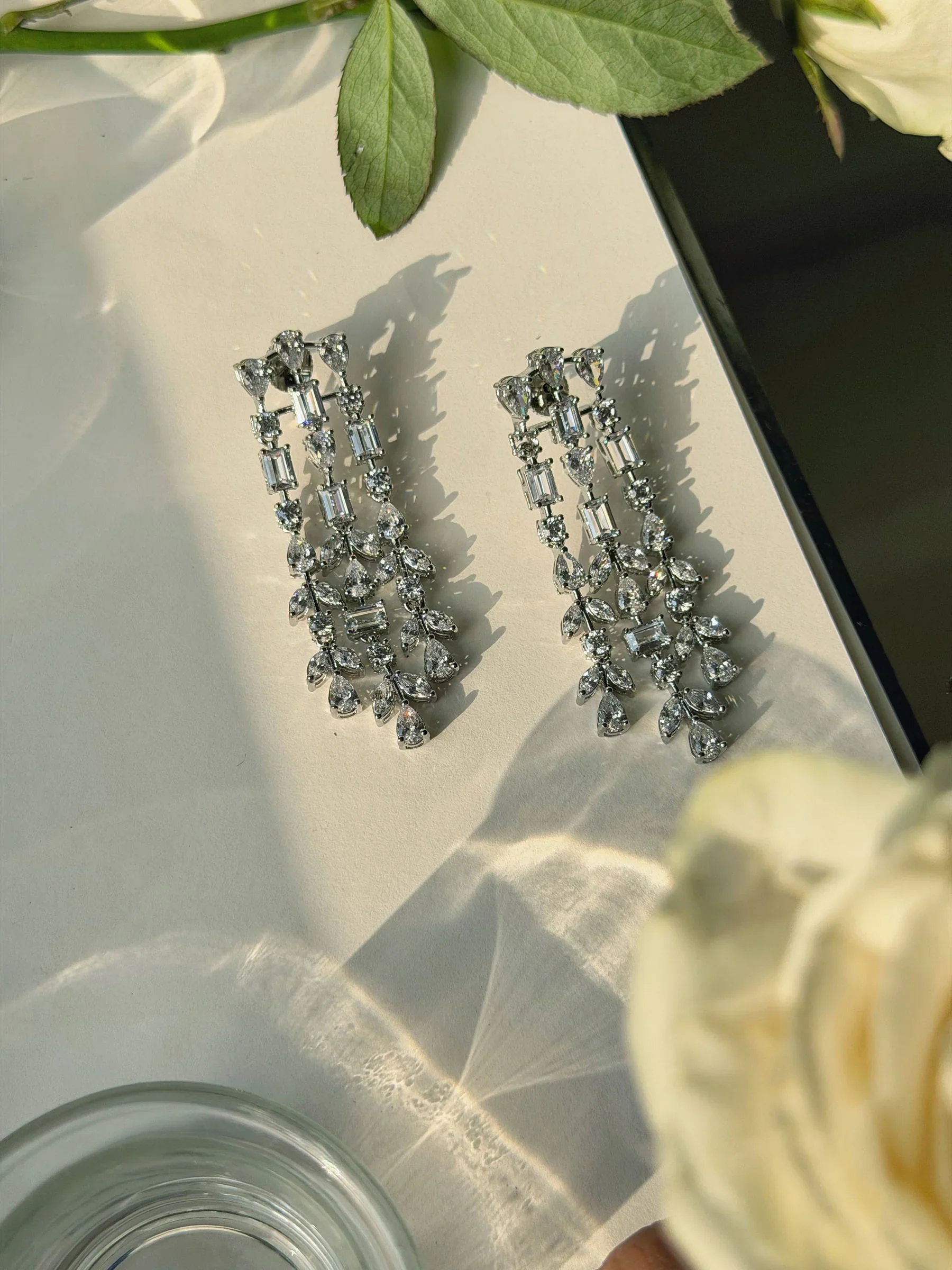 Frosted Leaffall Earrings - Image 4