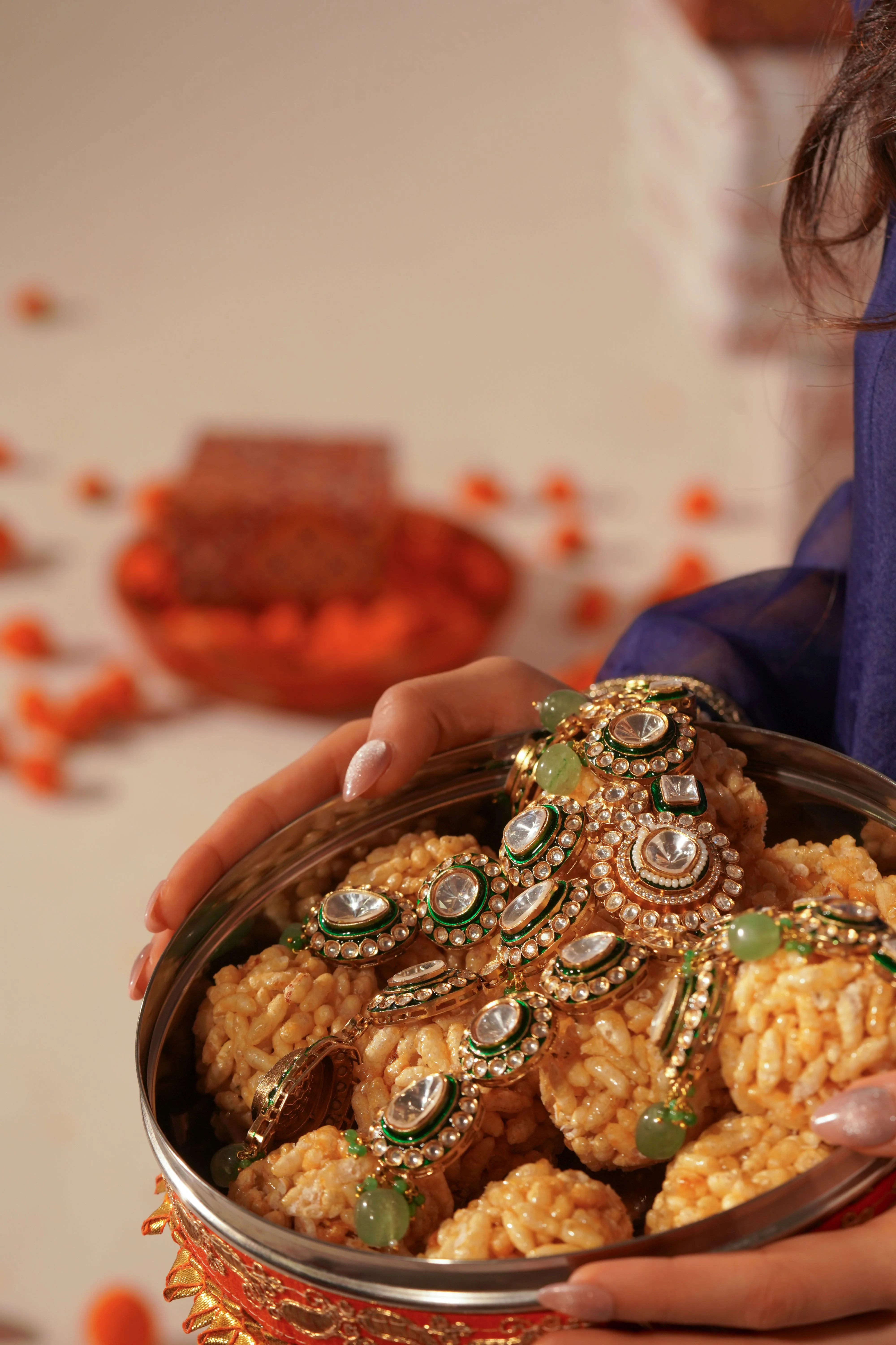 Rajsi Polki Moissanite Bridal Set - Image 2