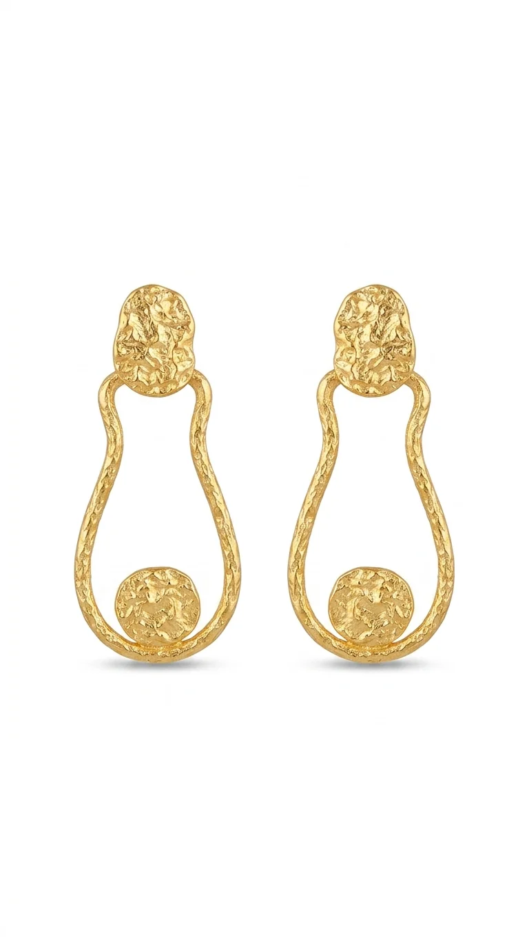 Aegean Sculpted Drop Earrings