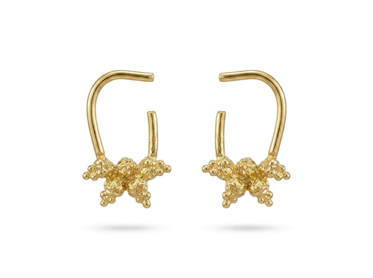 Coral Reef Organic Hoop-Hooks