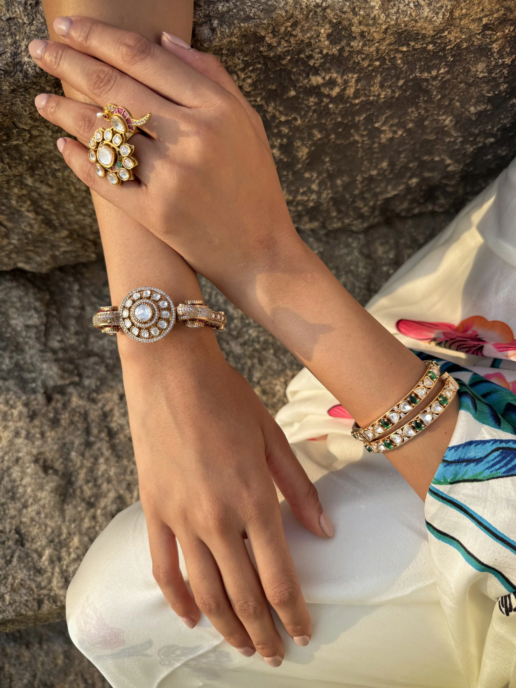 Heer Pearl Flower Sp Ring - Image 3