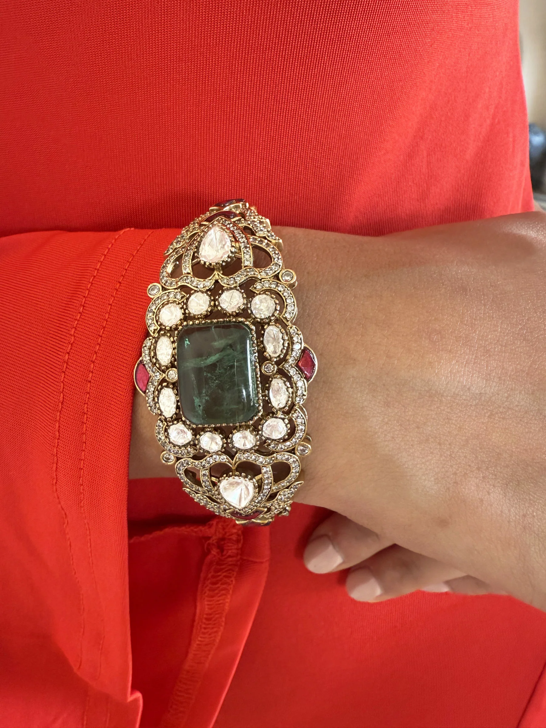 Indumati Jaal Sp Polki Bracelet - Image 2