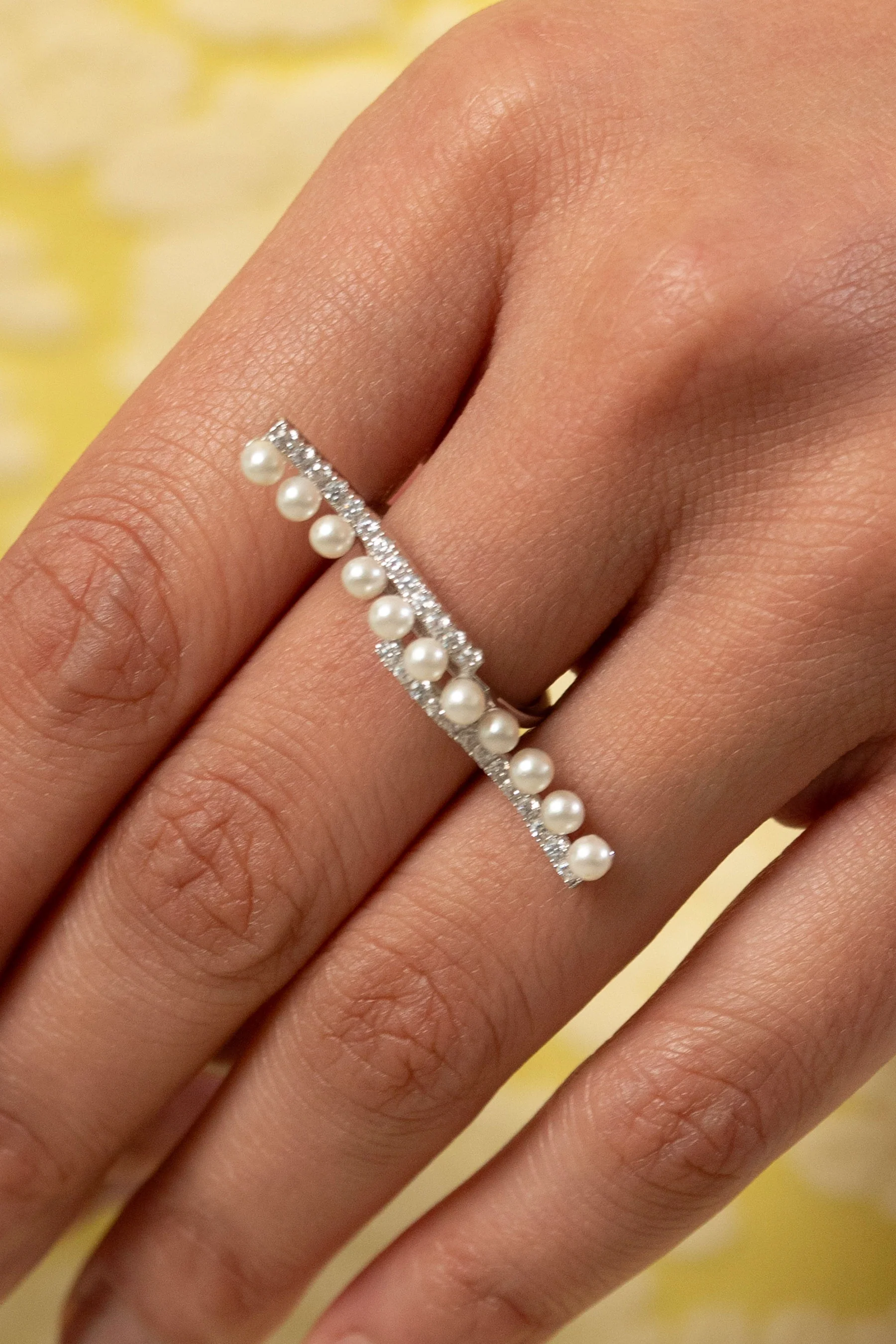 Linear Pearl Ring - Image 2