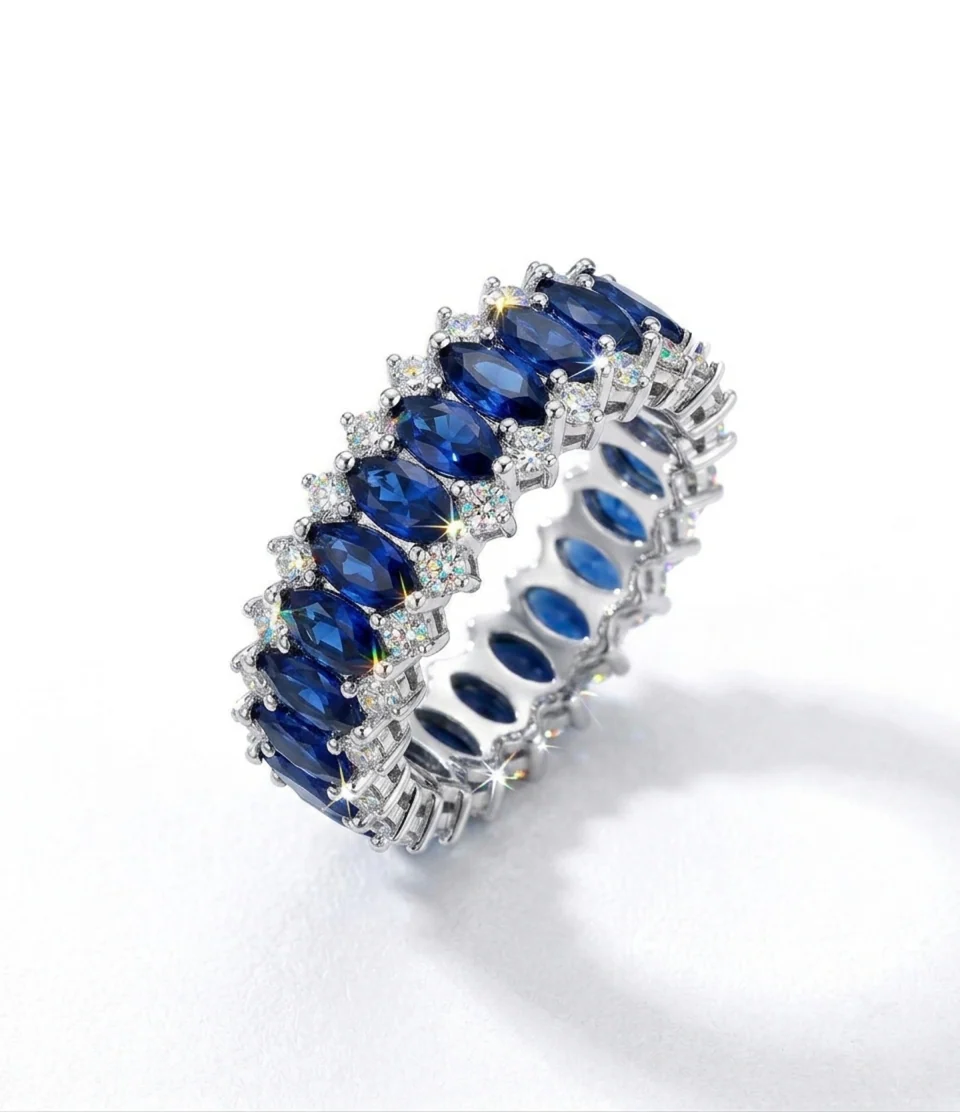 Modern Line Diamond Ring