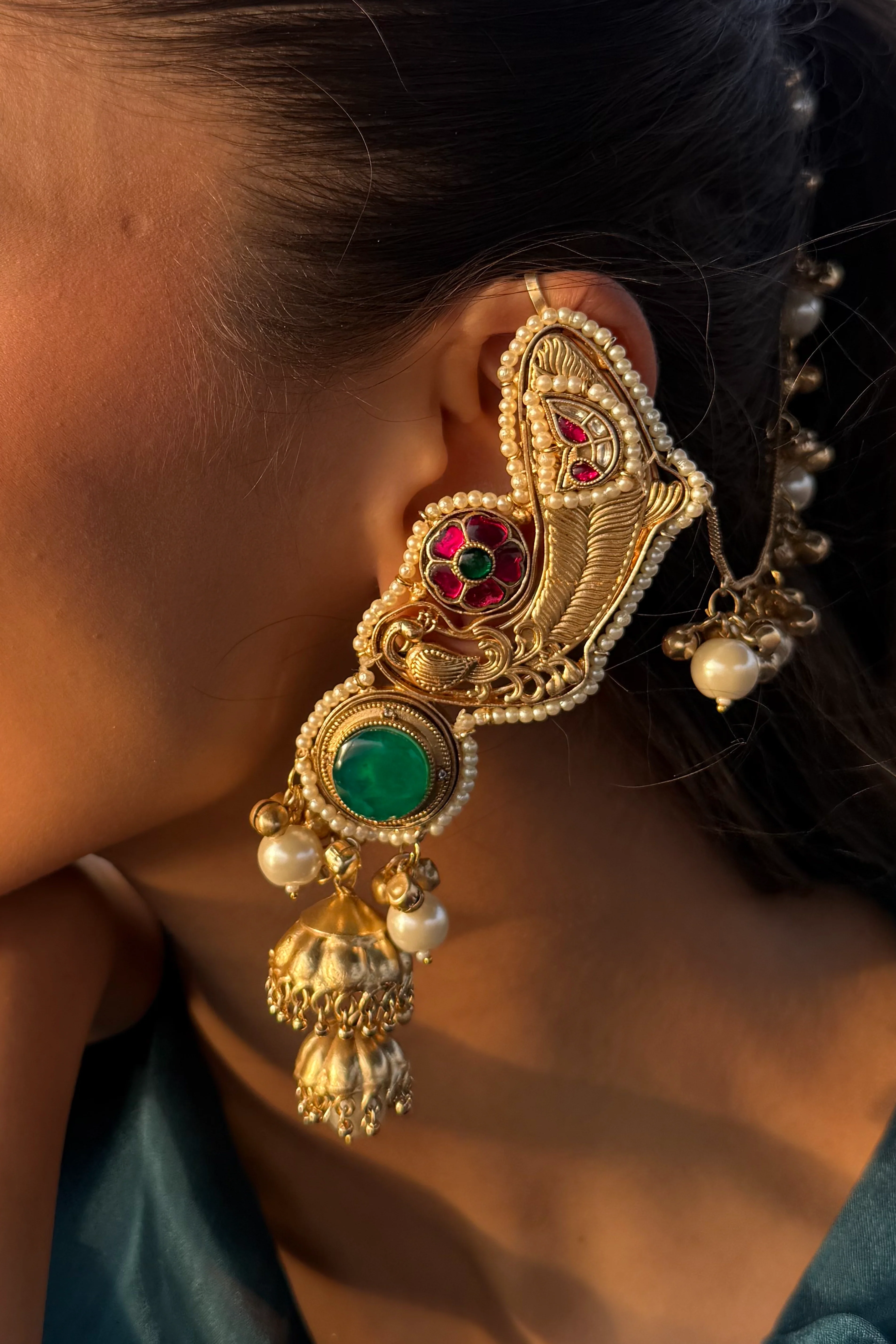 Moksha Drop Chandelier Earrings - Image 3
