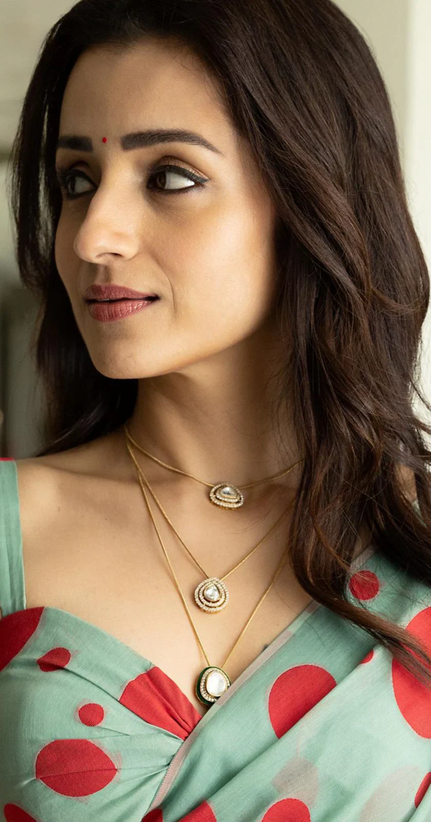 Omisha Pearl Pendant Sp Necklace Set - Image 3