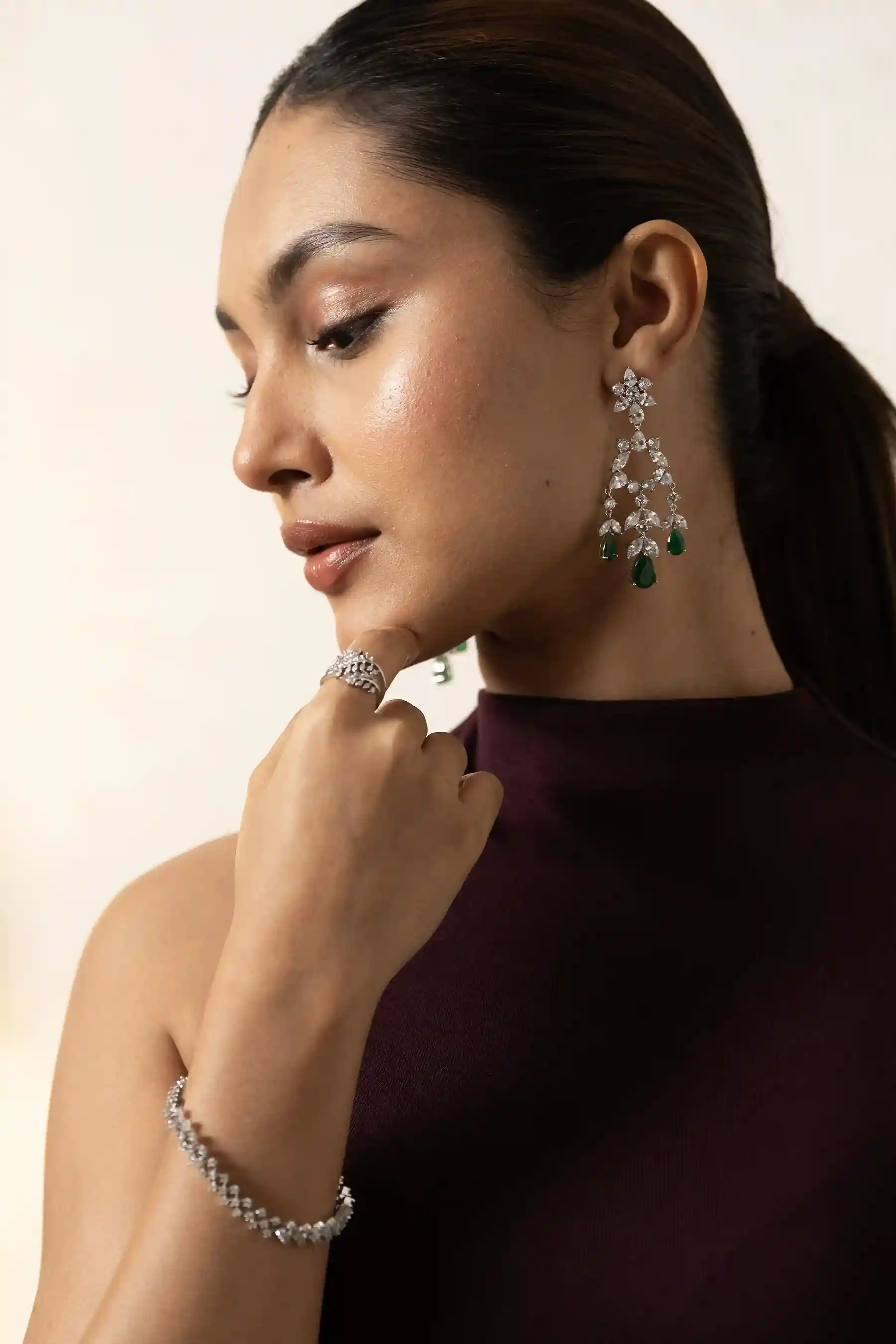 Pear Diamond Nest Ring - Image 3
