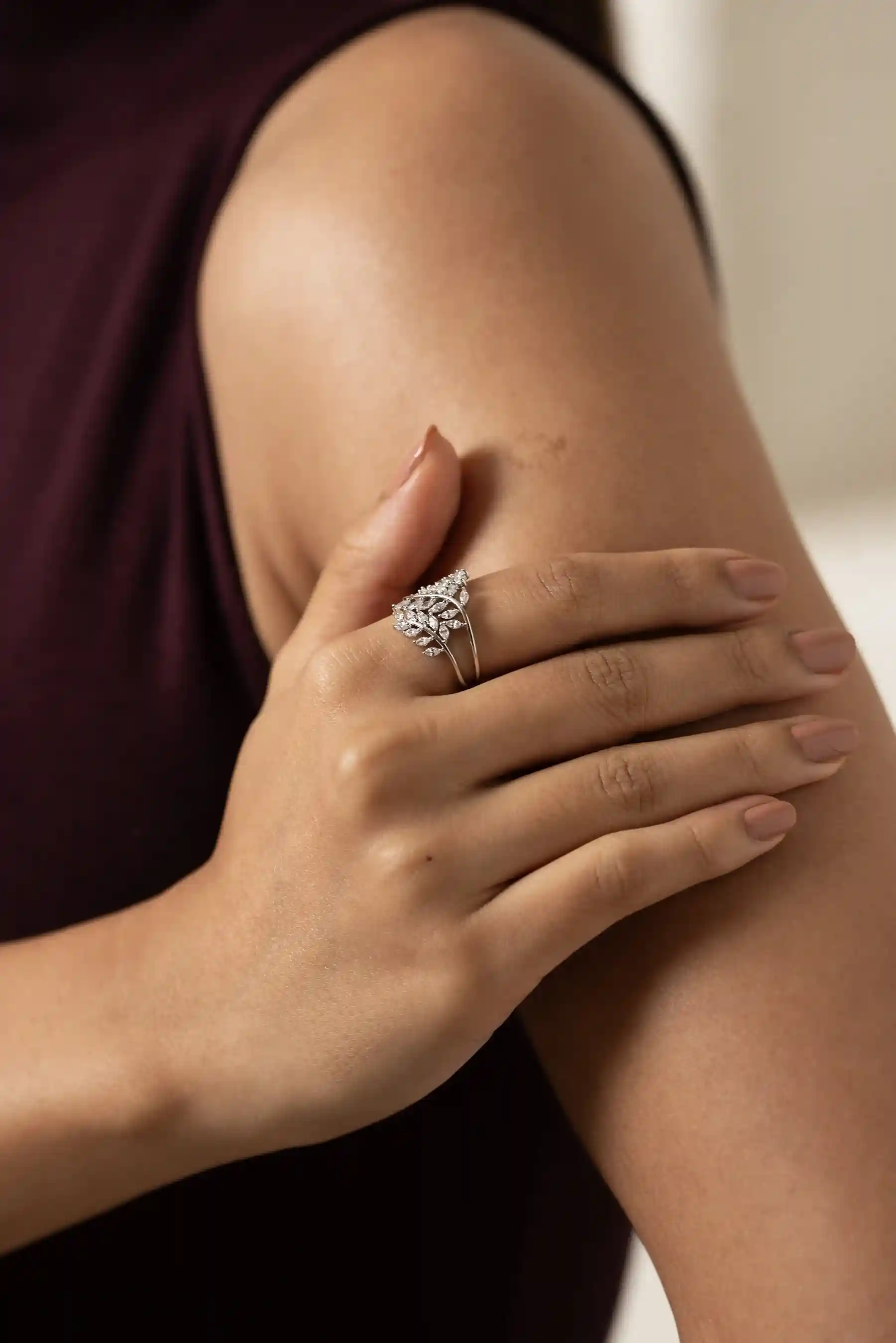 Pear Diamond Nest Ring - Image 5