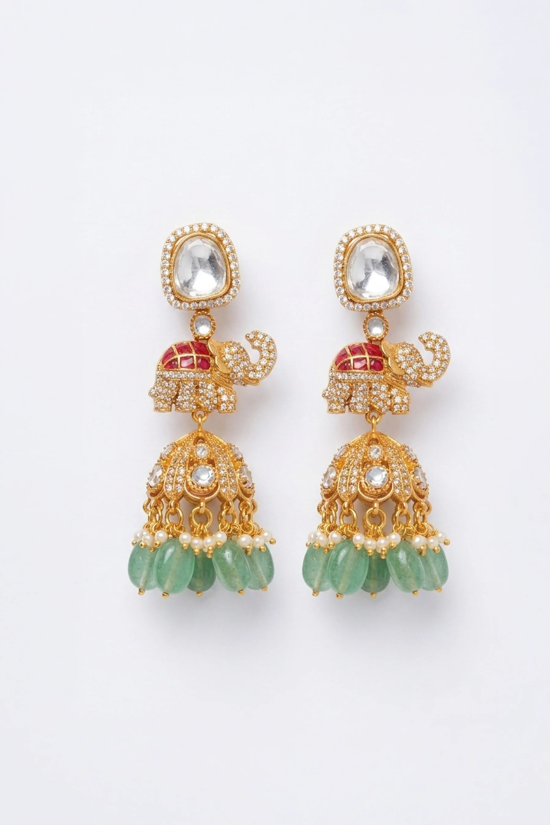 Polki Pearl Classic Earrings