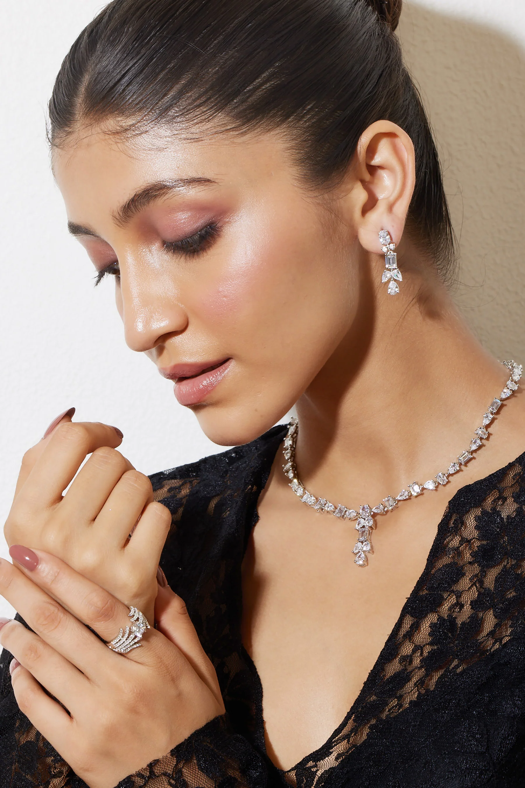 Prism Drop Necklace Set - Image 5