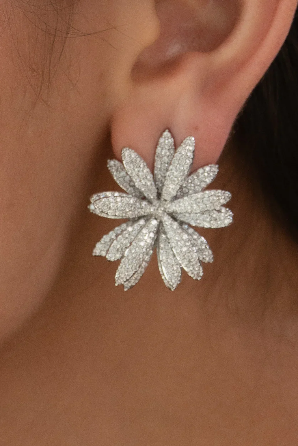 Radiant Form Diamond Earrings - Image 2