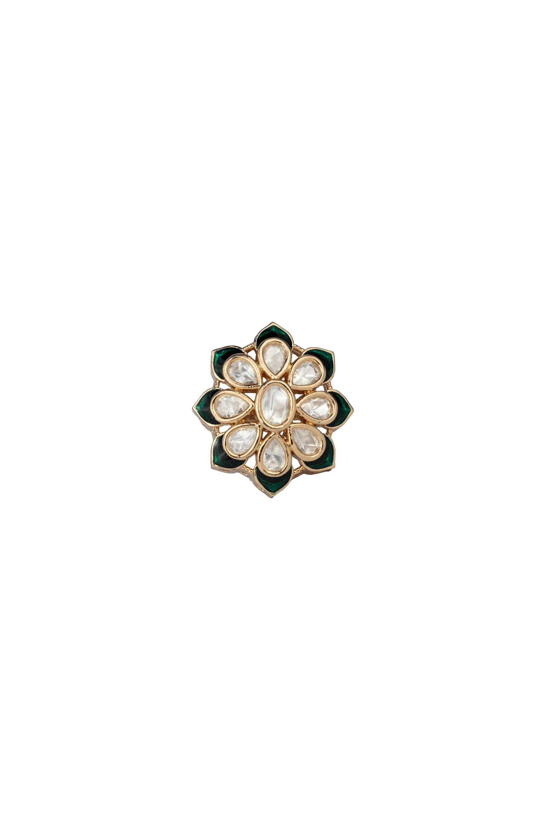 Riya Eight Petal Polki Ring