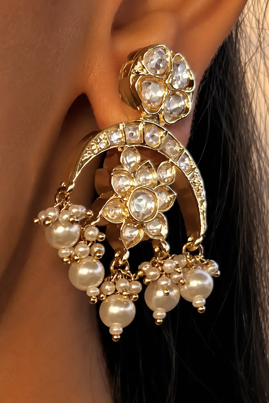 Sandhya Light Polki Pendant Necklace Set - Image 2