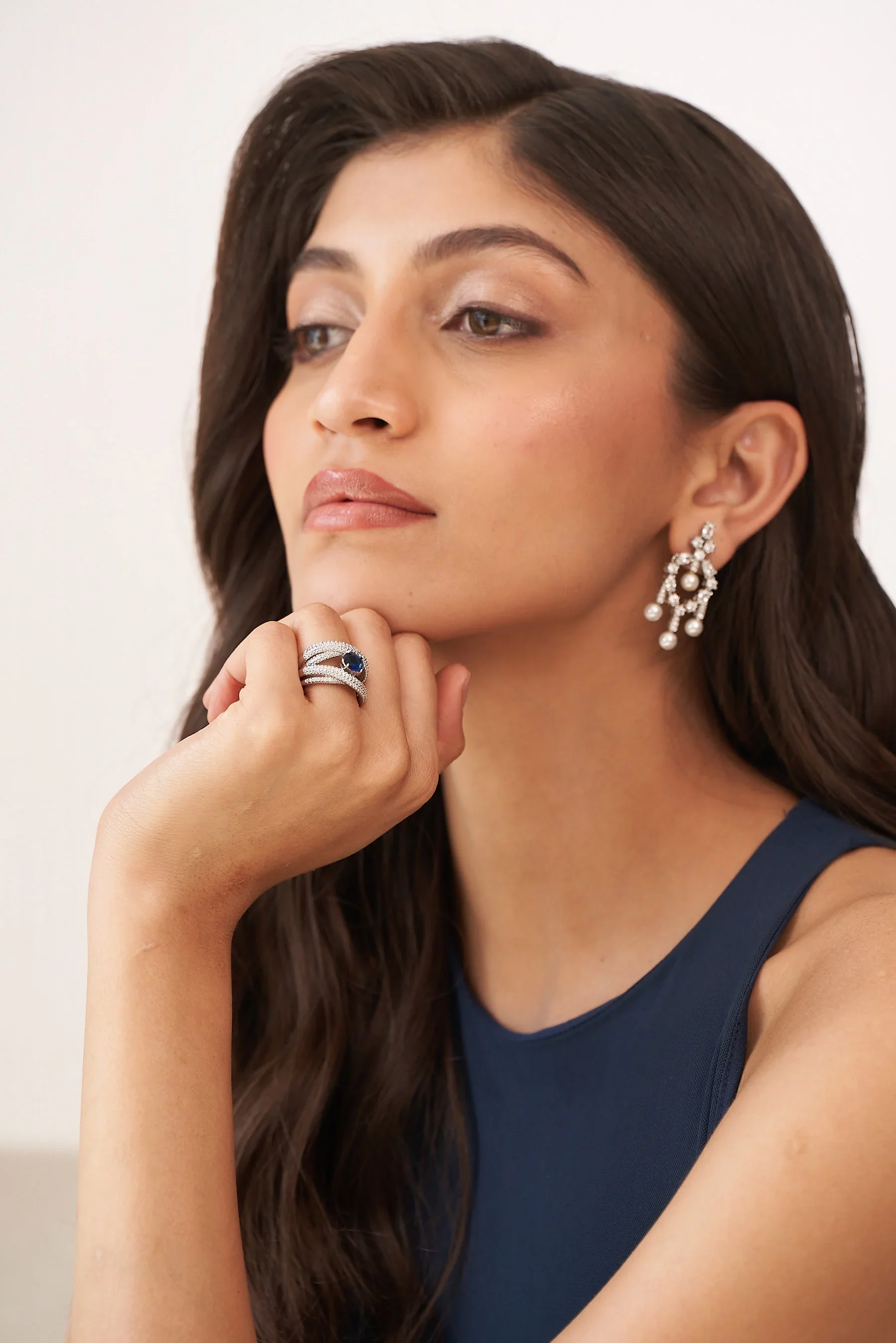 Sculpted Diamond Statement Ring - Image 7