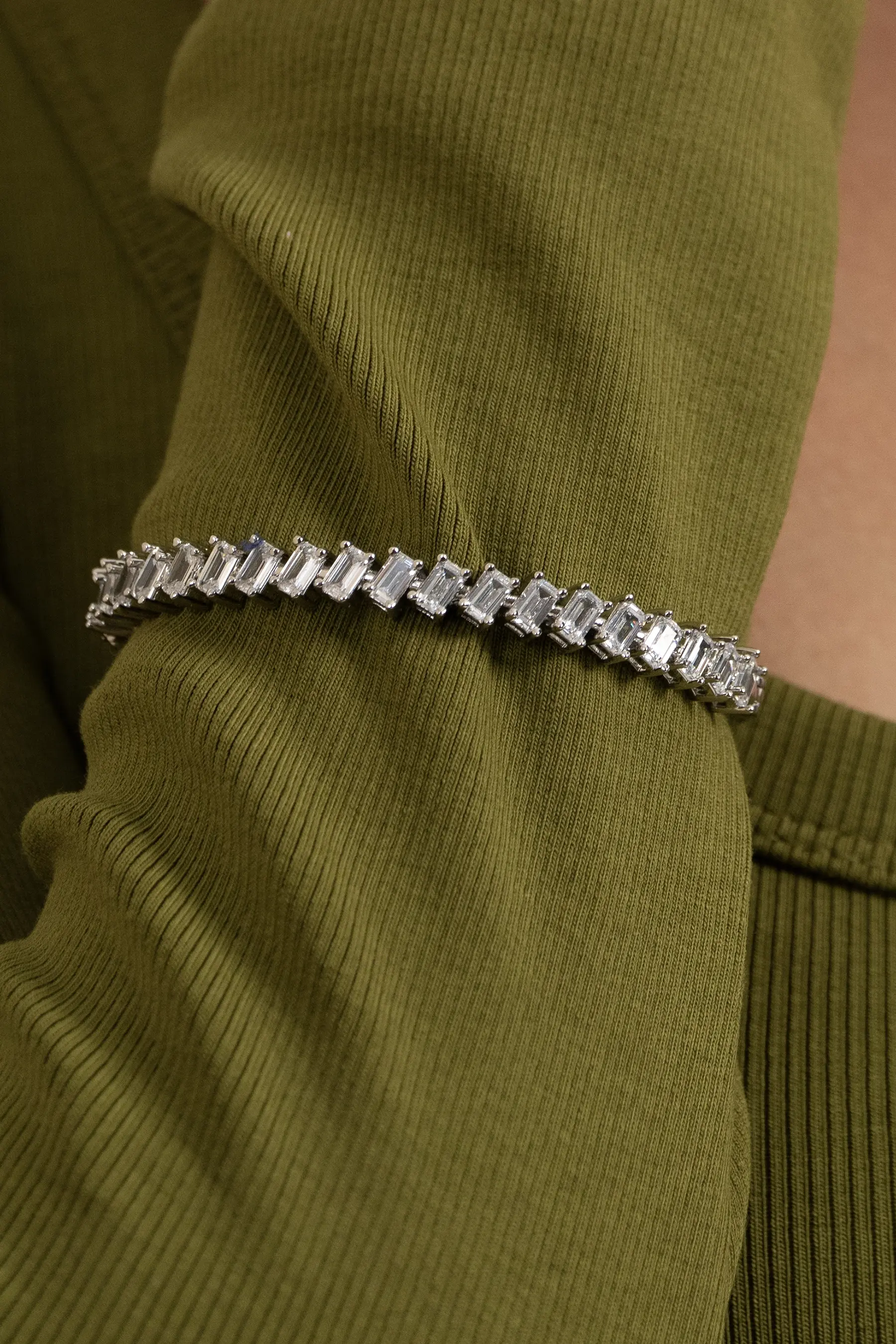 Slim Diamond Line Bracelet - Image 6