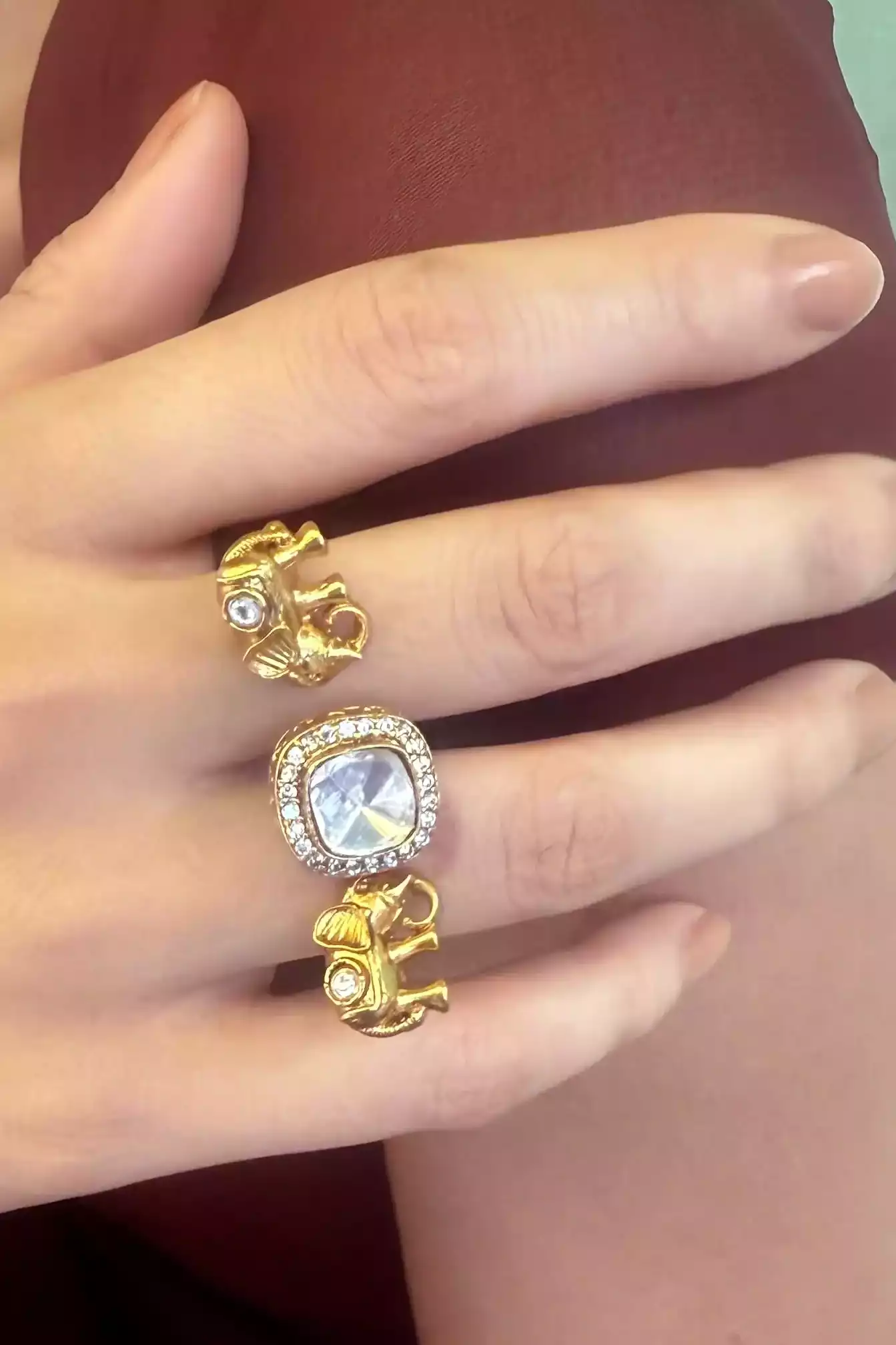 Naira New Dawn Blue Stone Ring - Image 3