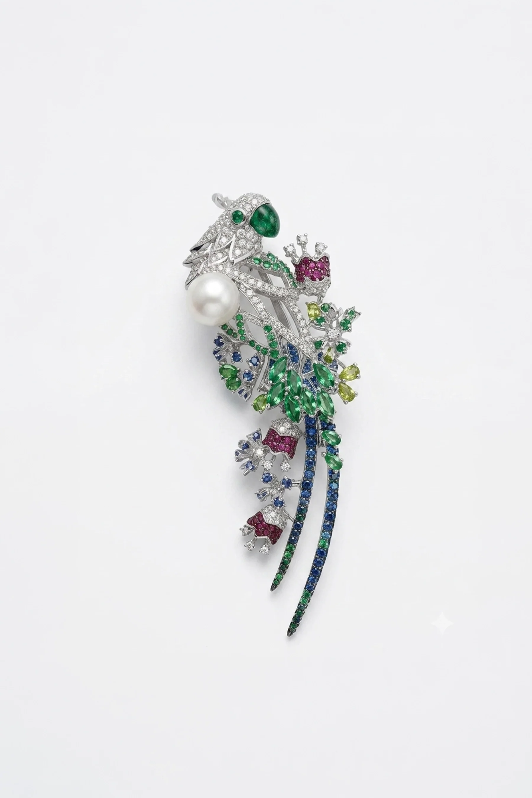 The Tropical Bird Brooch