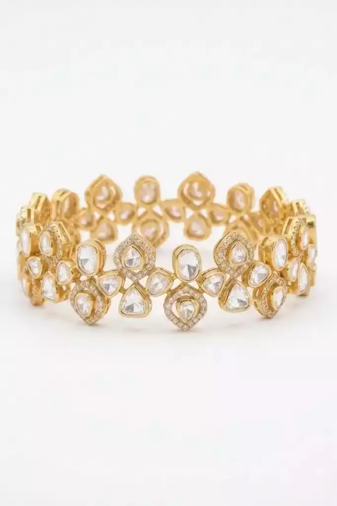 Tara Tribeni Statement Polki Bracelet